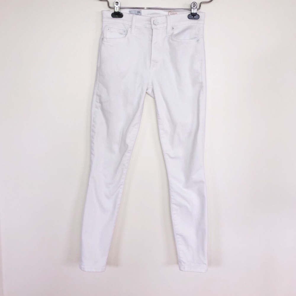 Gap White True Skinny Jeans 0 26